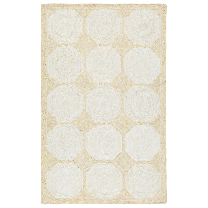 Jaipur Living Fiorita Natural Geometric Light Beige/ White Area Rug (5'X8')