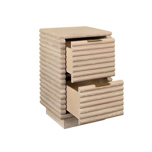 Nayla Two Drawer Side Table