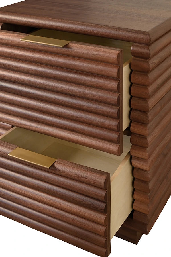 Nayla Two Drawer Side Table