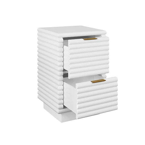 Nayla Two Drawer Side Table