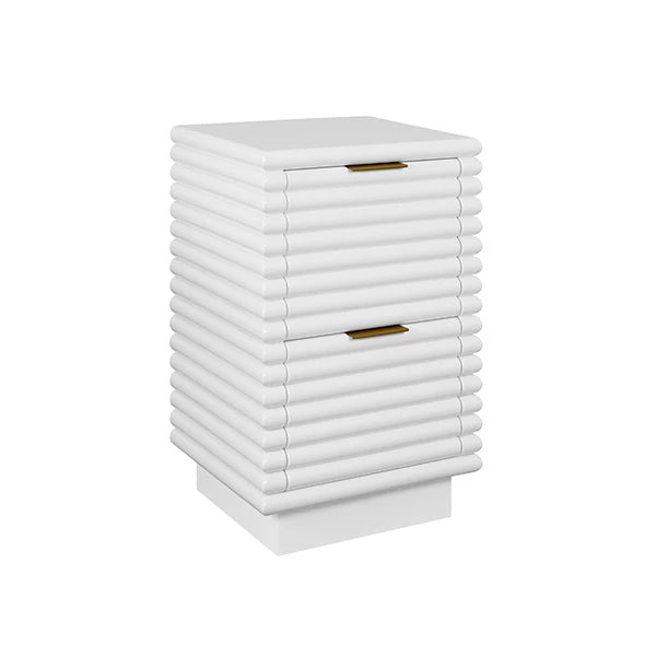 Nayla Two Drawer Side Table