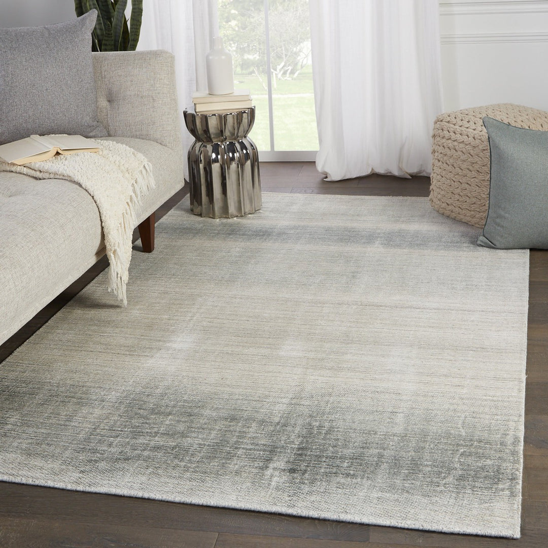 Barclay Butera by Jaipur Living Bayshores Handmade Ombre Gray/ Beige Area Rug (9'X12')