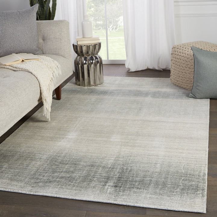 Barclay Butera by Jaipur Living Bayshores Handmade Ombre Gray/ Beige Area Rug (10'X14')