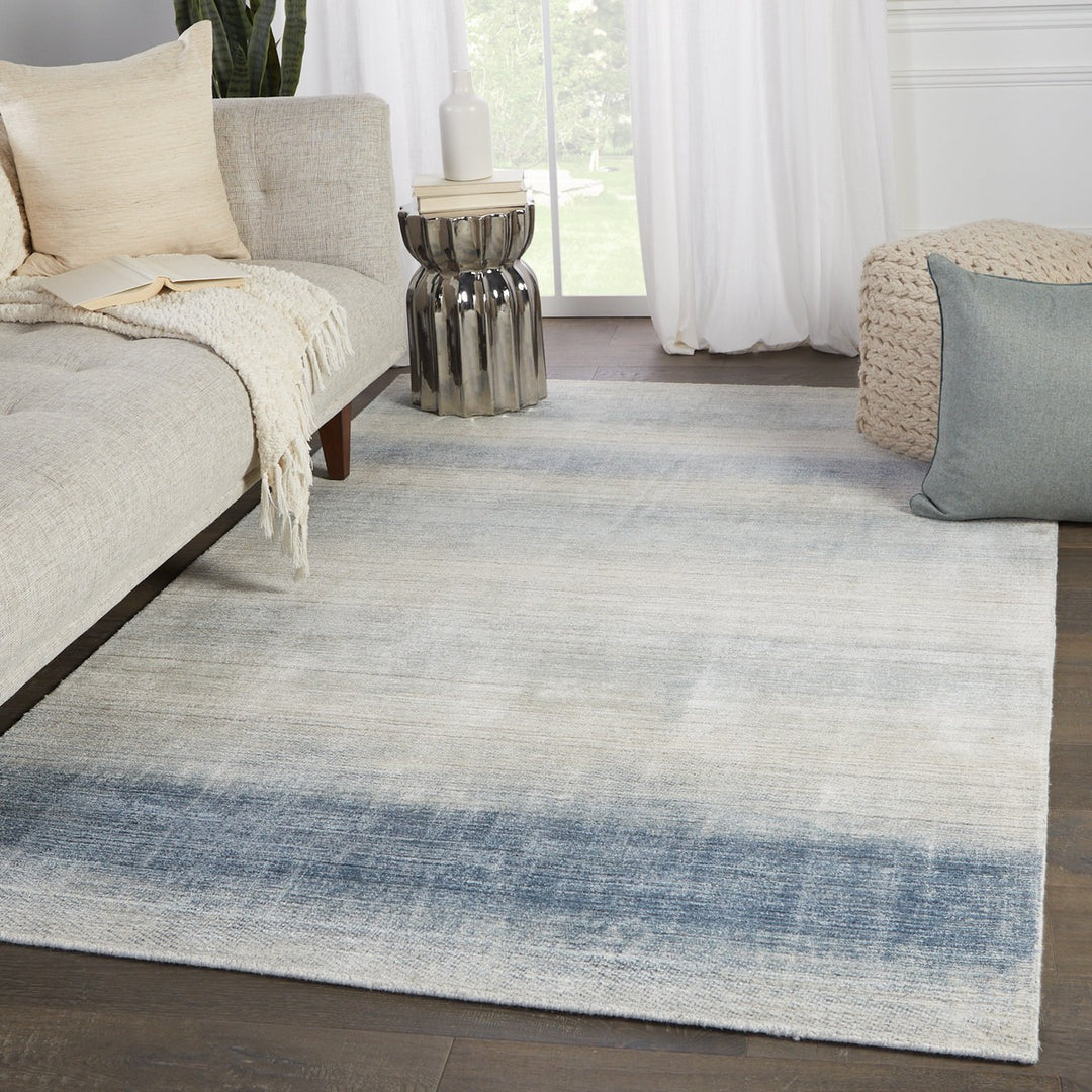 Barclay Butera by Jaipur Living Bayshores Handmade Ombre Blue/ Beige Area Rug (6'X9')