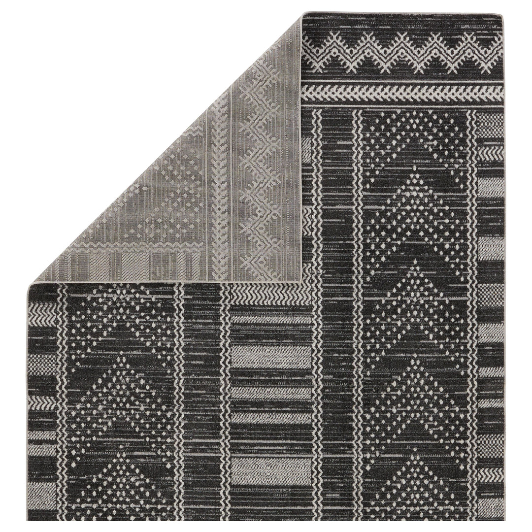 Vibe by Jaipur Living Mateo Tribal Black/ Light Gray Area Rug (9'X12')