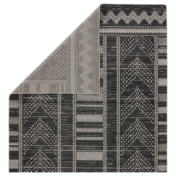 Vibe by Jaipur Living Mateo Tribal Black/ Light Gray Area Rug (5'3"X7')