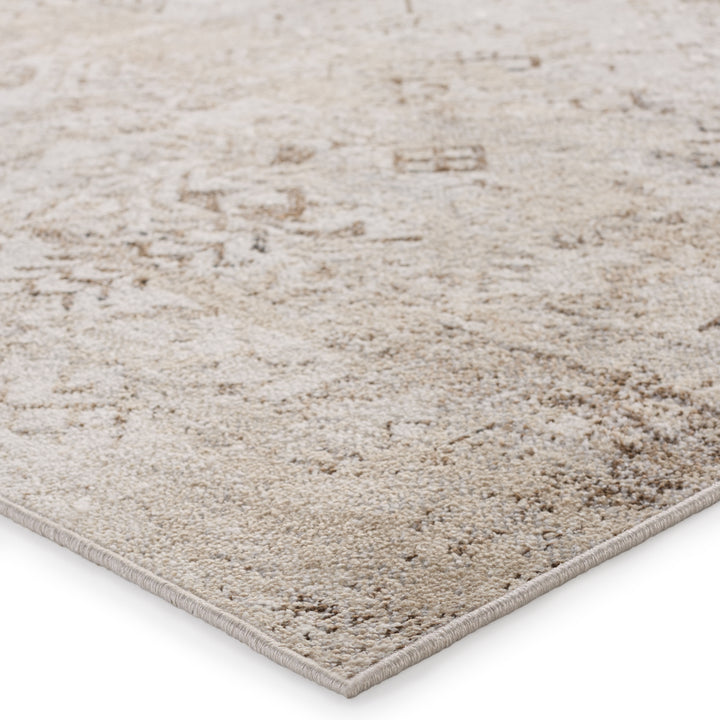 Vibe by Jaipur Living Kati Tribal Brown/ Cream Area Rug (6'7"X9'6")