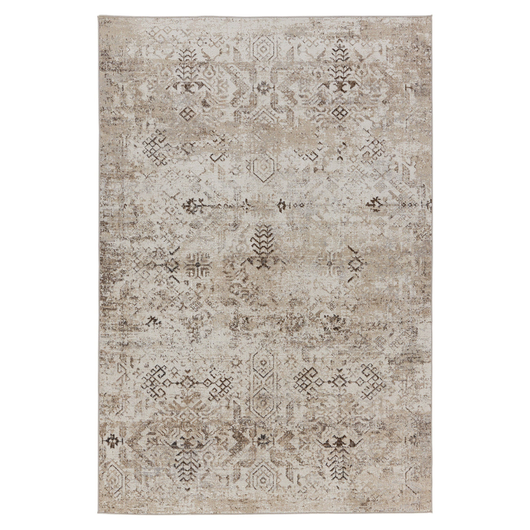 Vibe by Jaipur Living Kati Tribal Brown/ Cream Area Rug (2'X3')