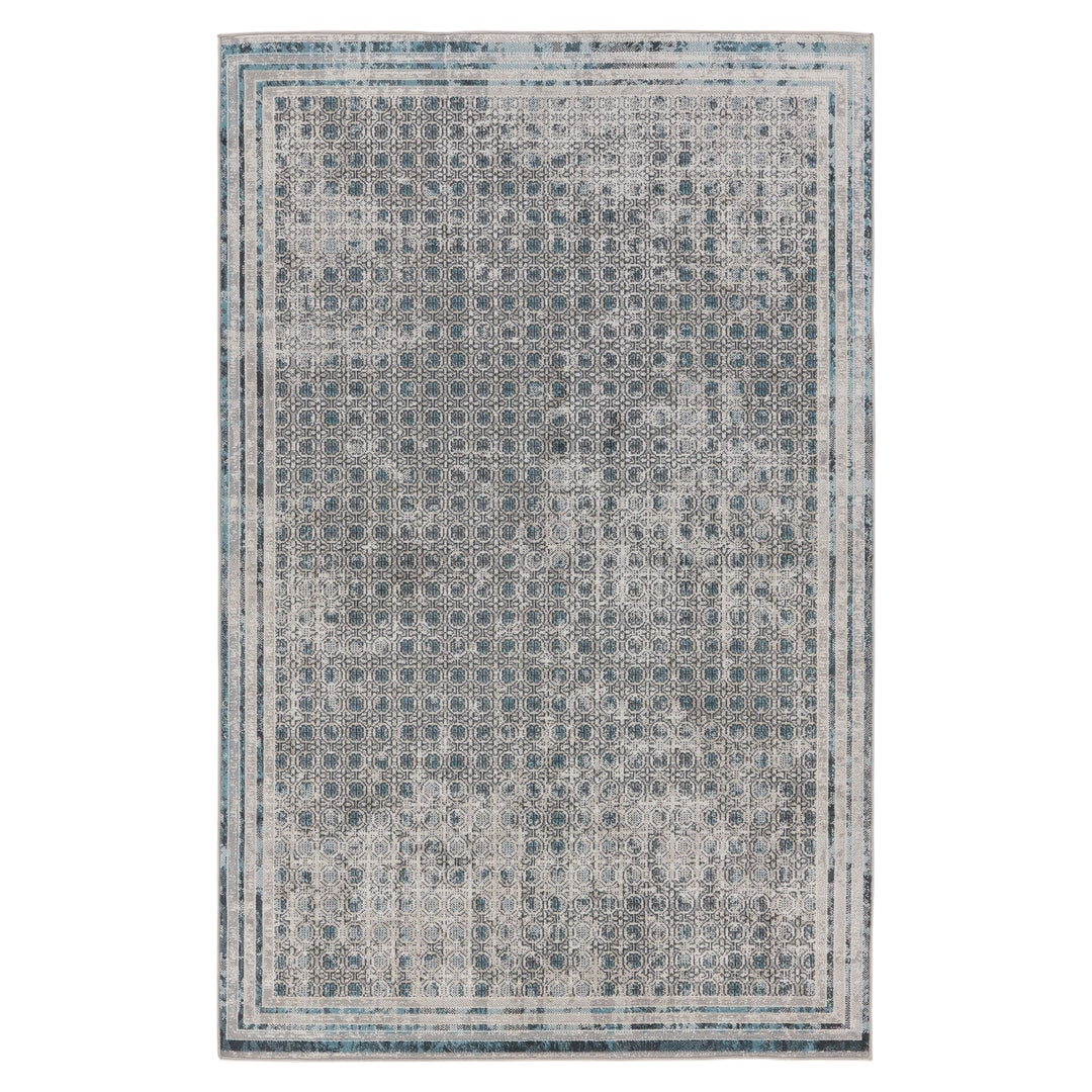 Vibe by Jaipur Living Allora Trellis Light Gray/ Blue Area Rug (7'10"X10')