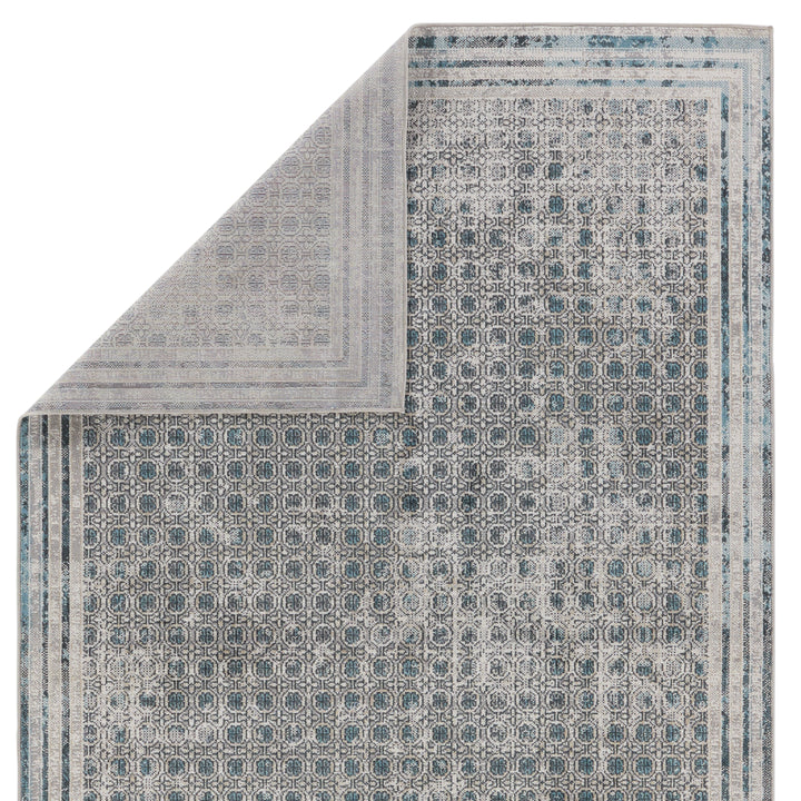 Vibe by Jaipur Living Allora Trellis Light Gray/ Blue Area Rug (7'10"X10')