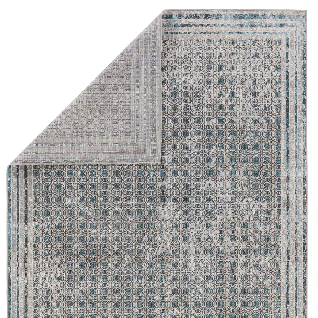 Vibe by Jaipur Living Allora Trellis Light Gray/ Blue Area Rug (2'X3')