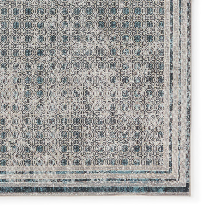 Vibe by Jaipur Living Allora Trellis Light Gray/ Blue Area Rug (7'10"X10')