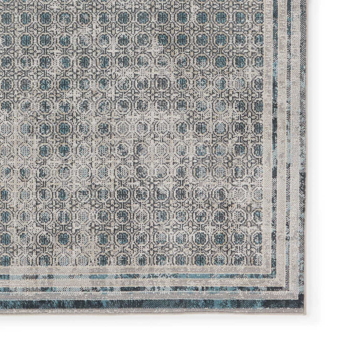 Vibe by Jaipur Living Allora Trellis Light Gray/ Blue Area Rug (5'3"X7')