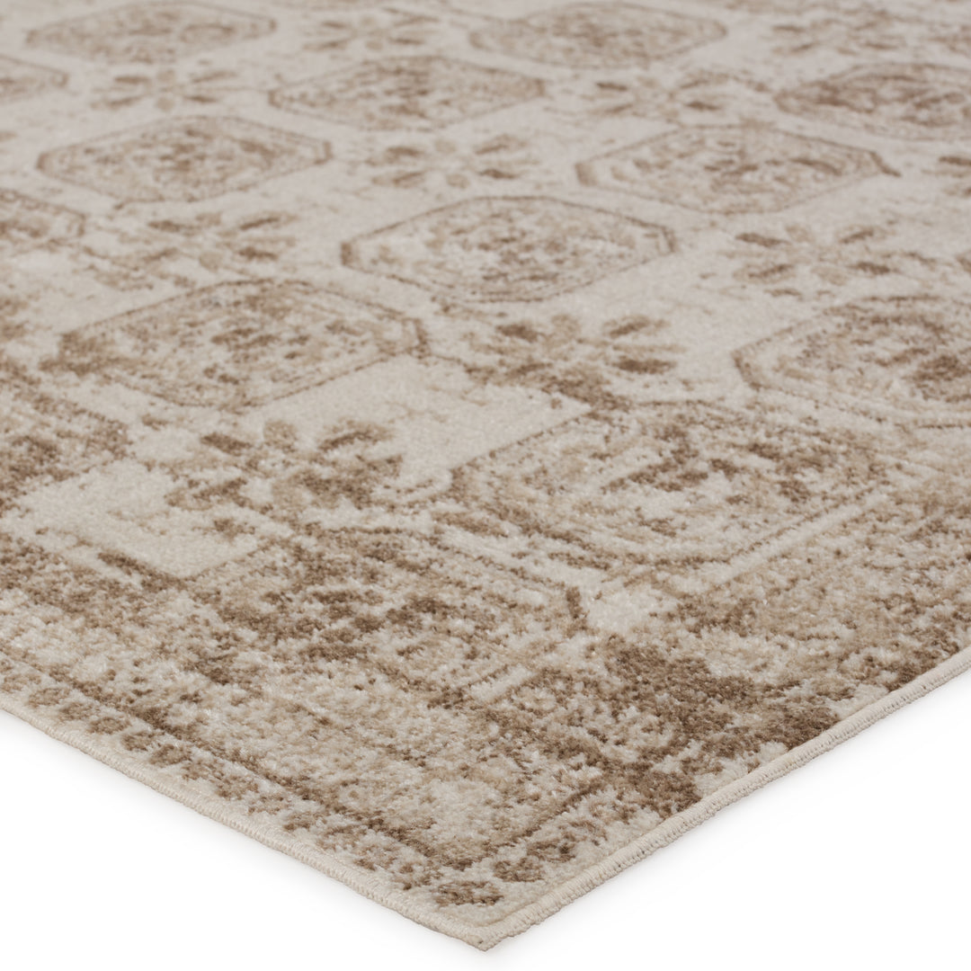 Vibe by Jaipur Living Milea Trellis Tan/ Cream Area Rug (9'X12')