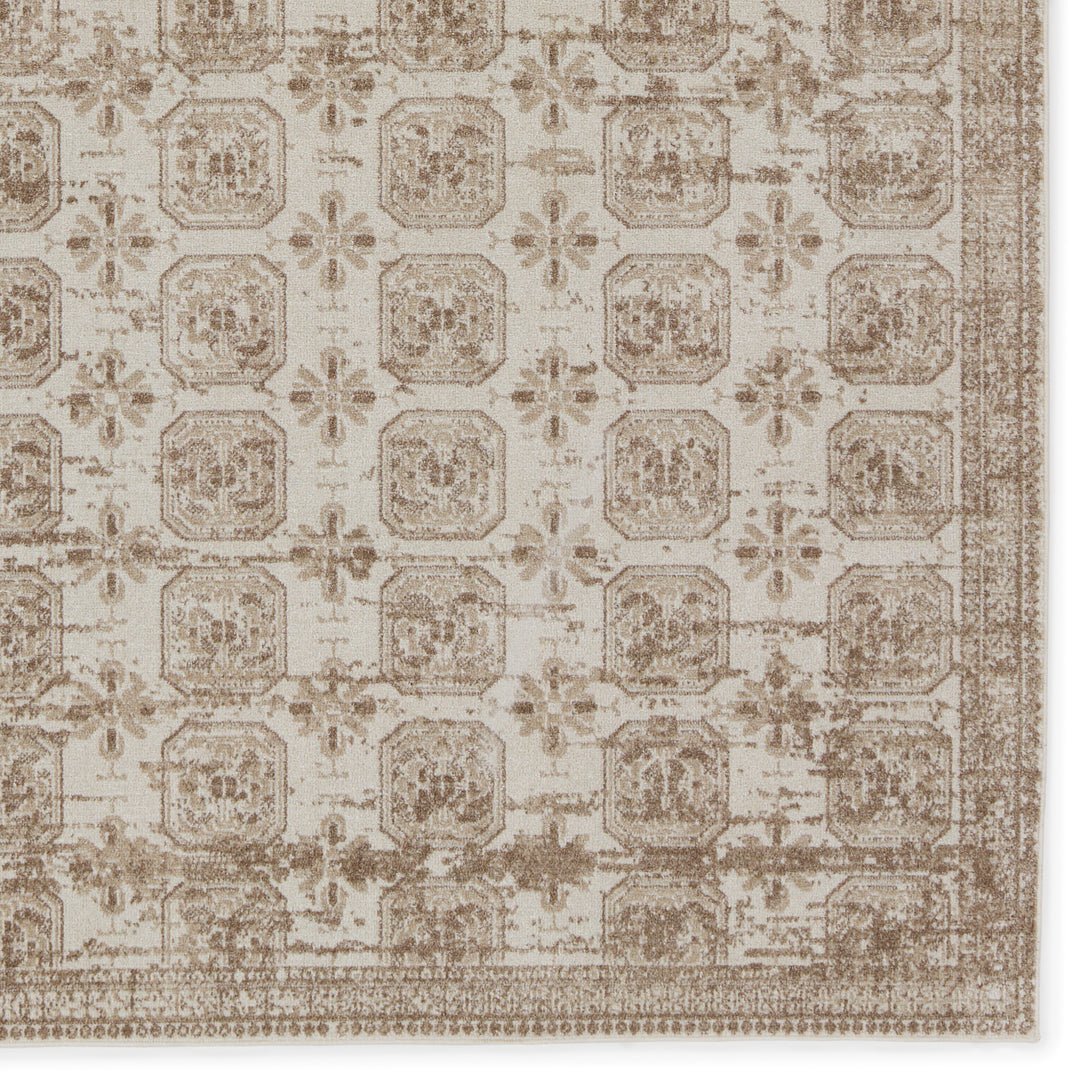 Vibe by Jaipur Living Milea Trellis Tan/ Cream Area Rug (9'X12')