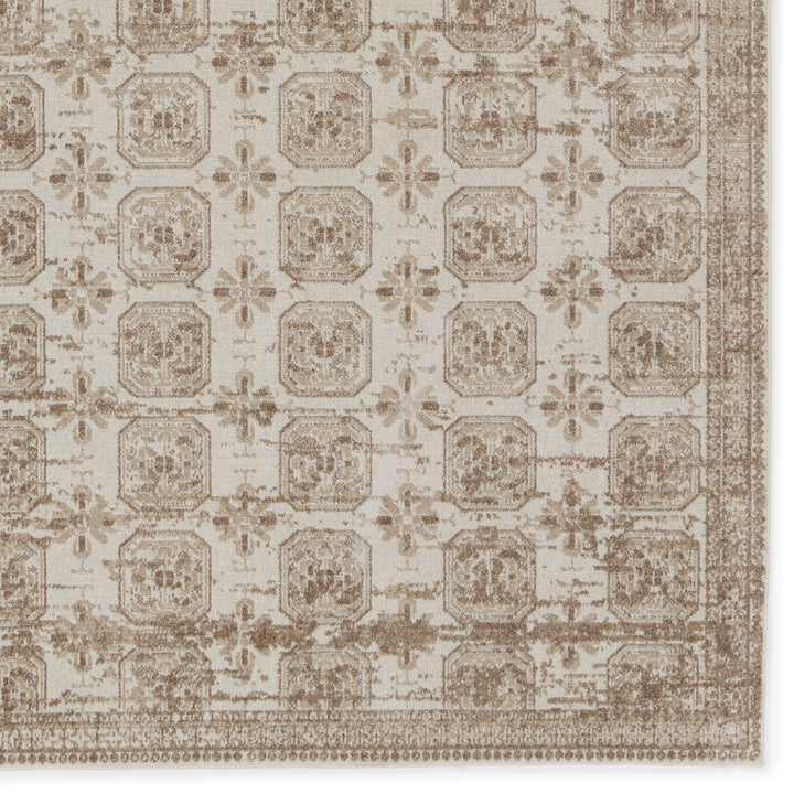 Vibe by Jaipur Living Milea Trellis Tan/ Cream Area Rug (4'X6')