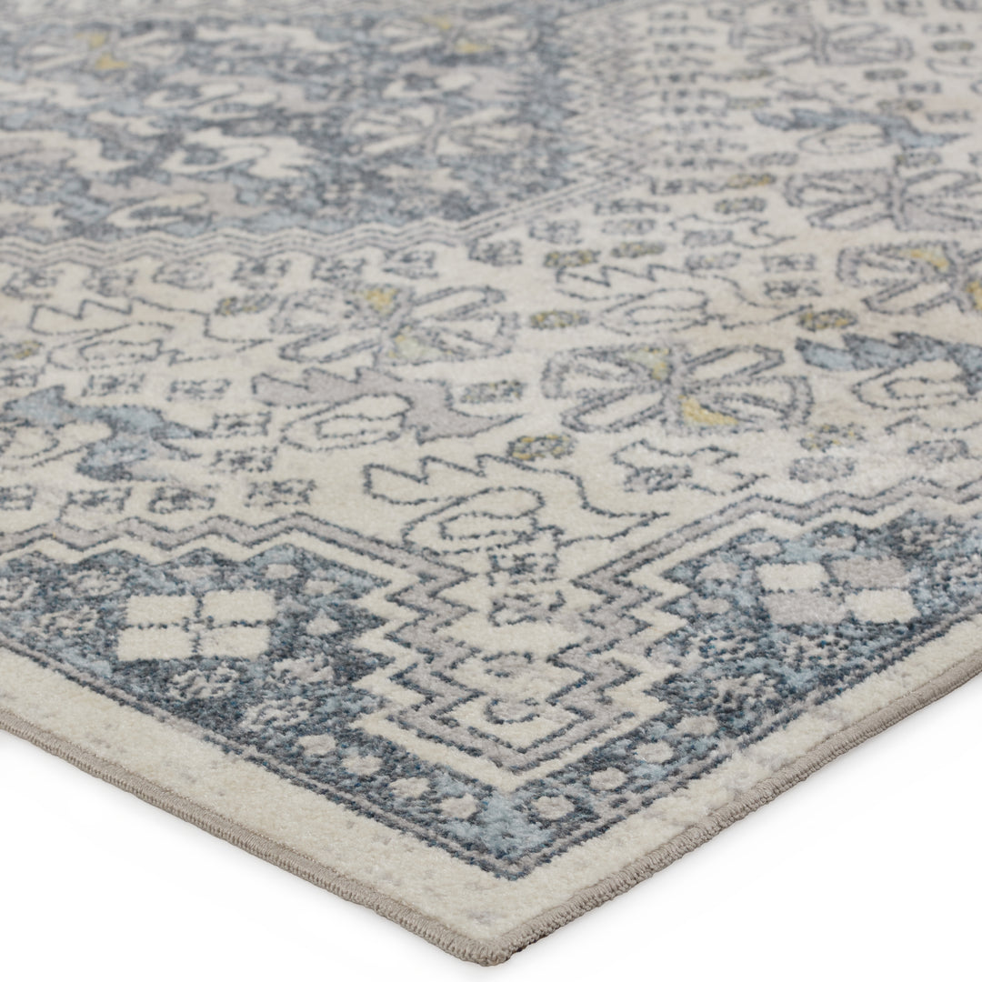 Vibe by Jaipur Living Yucca Medallion Cream/ Blue Area Rug (9'X12')