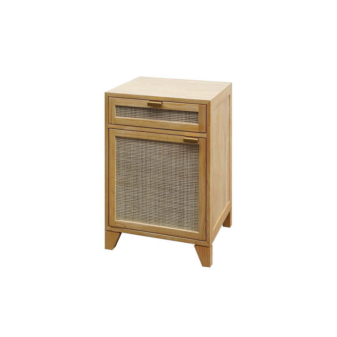 Nell - Side Table With Cane Door Front In Pine