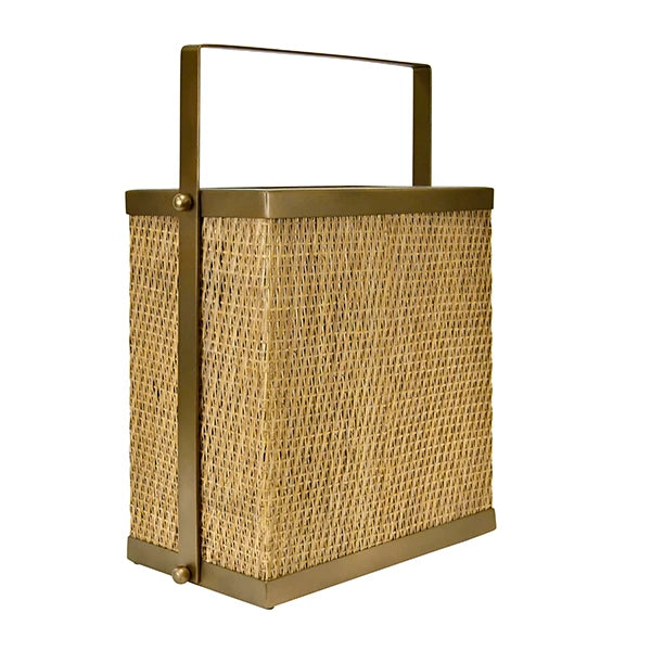 Nelson Rectangle Woven Rattan Magazine Holder