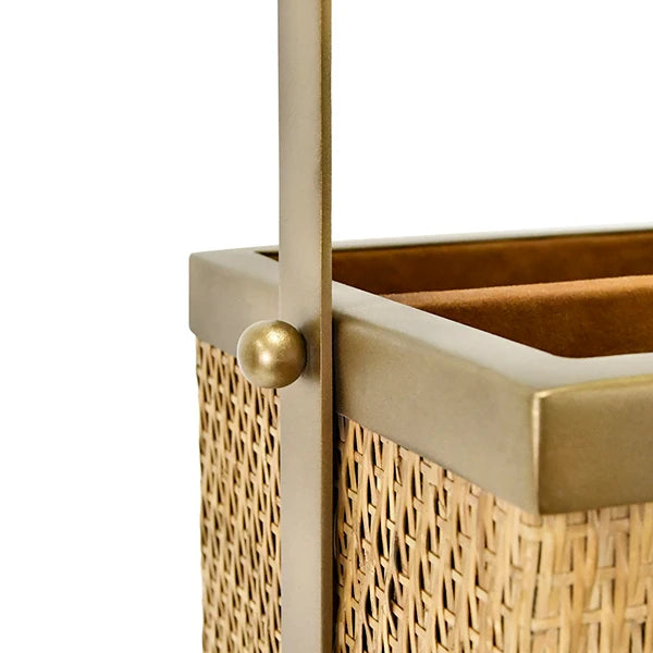 Nelson Rectangle Woven Rattan Magazine Holder