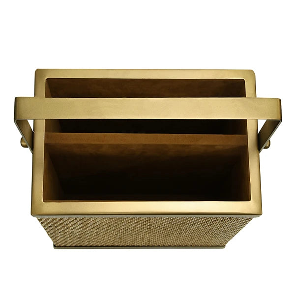 Nelson Rectangle Woven Rattan Magazine Holder