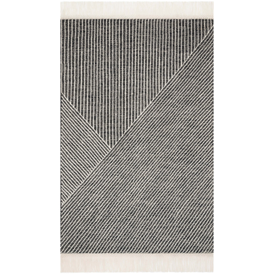 Magnolia Home By Joanna Gaines x Loloi Newton Charcoal / Ivory 3'-6" x 5'-6" Accent Rug