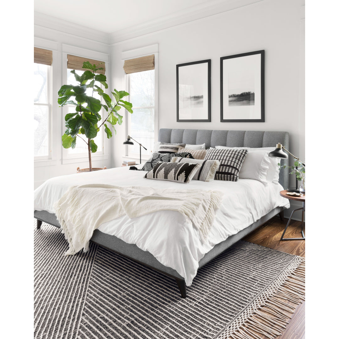 Magnolia Home By Joanna Gaines x Loloi Newton Charcoal / Ivory 9'-3" x 13' Area Rug