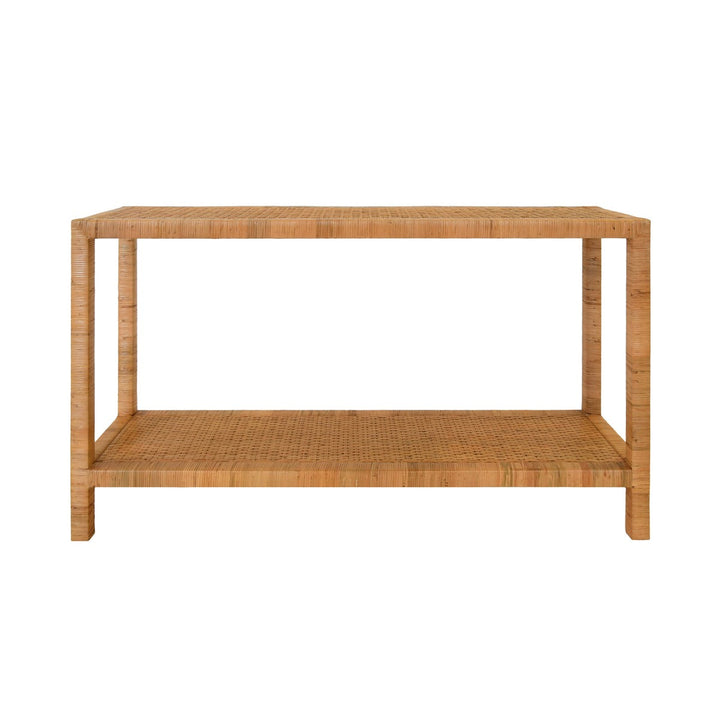 Newton - Two Tier Console In Natural Rattan