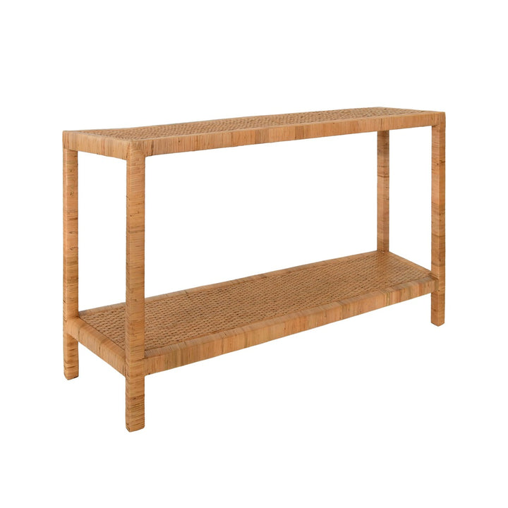 Newton - Two Tier Console In Natural Rattan