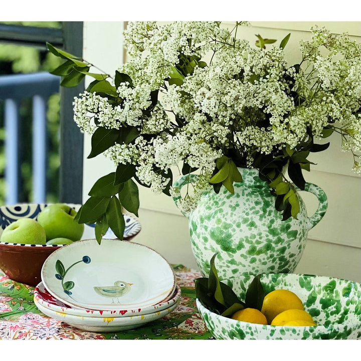 Jars Taverna Speckled Two Handled Jug, Green/White