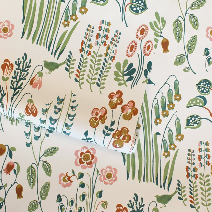 Tallulah Belle Peel And Stick Wallpaper By Novogratz-Tempaper & Co.-Tempaper-NG14145-DecorSingle Roll-Multicolor Floral-4-France and Son