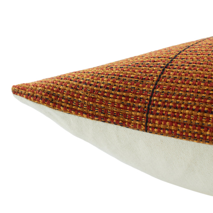 Jaipur Living Impur Tribal Red/ Gold Down Pillow (18" Square)