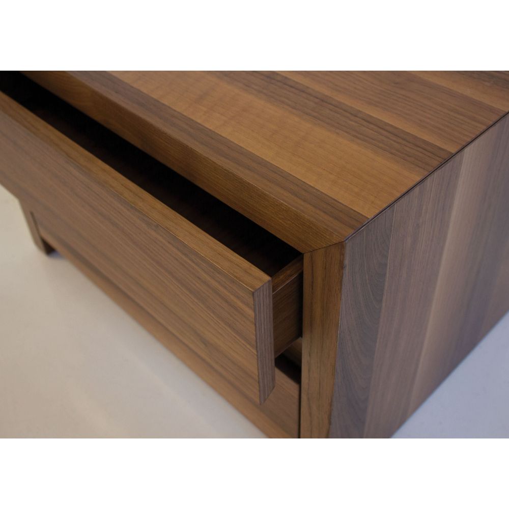 Nightstands Blanche Night Table 3-Drawer Walnut Veneer / Soft Closing Drawers
