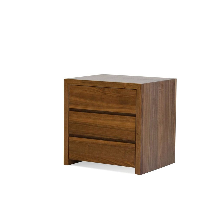 Nightstands Blanche Night Table 3-Drawer Walnut Veneer / Soft Closing Drawers