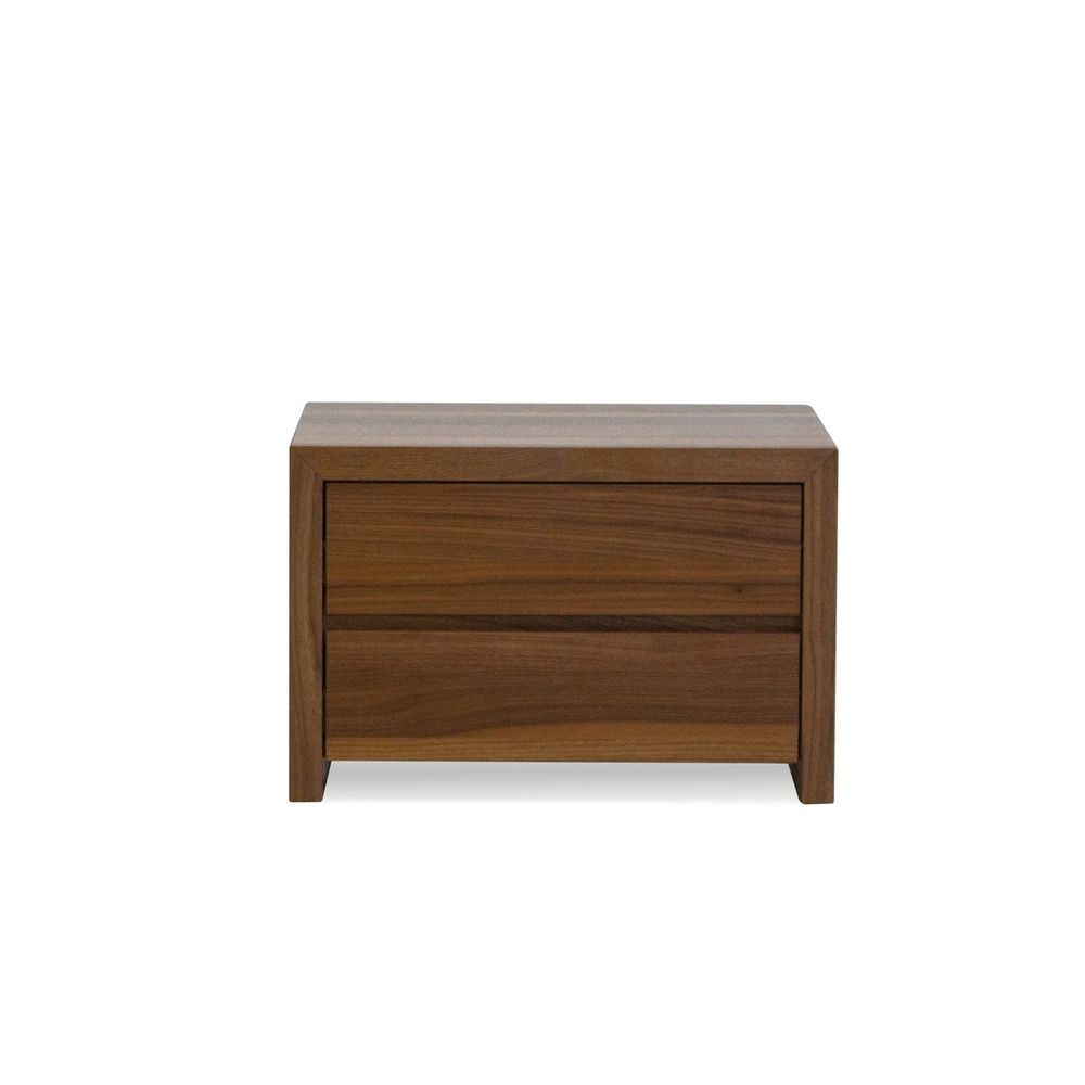 Nightstands Blanche Night Table 2-Drawer Walnut Veneer / Soft Closing Drawers