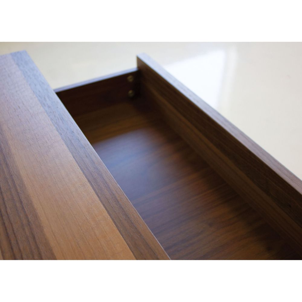 Nightstands Blanche Night Table 2-Drawer Walnut Veneer / Soft Closing Drawers
