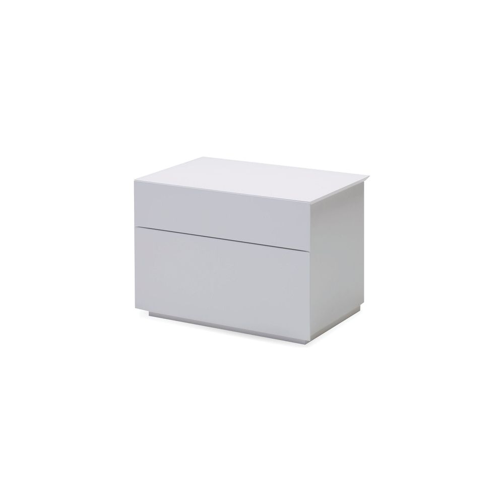 Nightstands Vex Night Table 2-Drawer White Matte / Soft Close Drawers