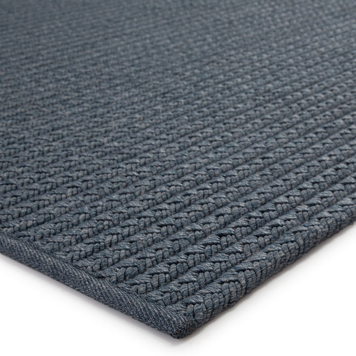 Jaipur Living Iver Indoor/ Outdoor Solid Blue/ Gray Runner Rug (2'6"X10')