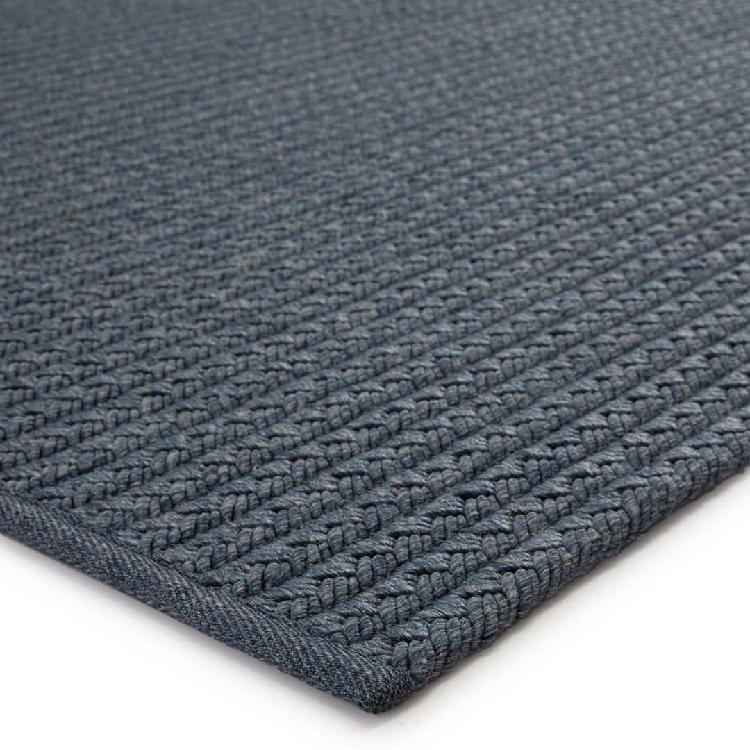 Jaipur Living Iver Indoor/ Outdoor Solid Blue/ Gray Area Rug (5'X8')