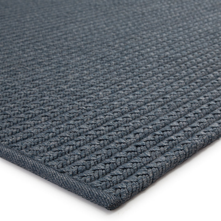 Jaipur Living Iver Indoor/ Outdoor Solid Blue/ Gray Area Rug (5'X8')