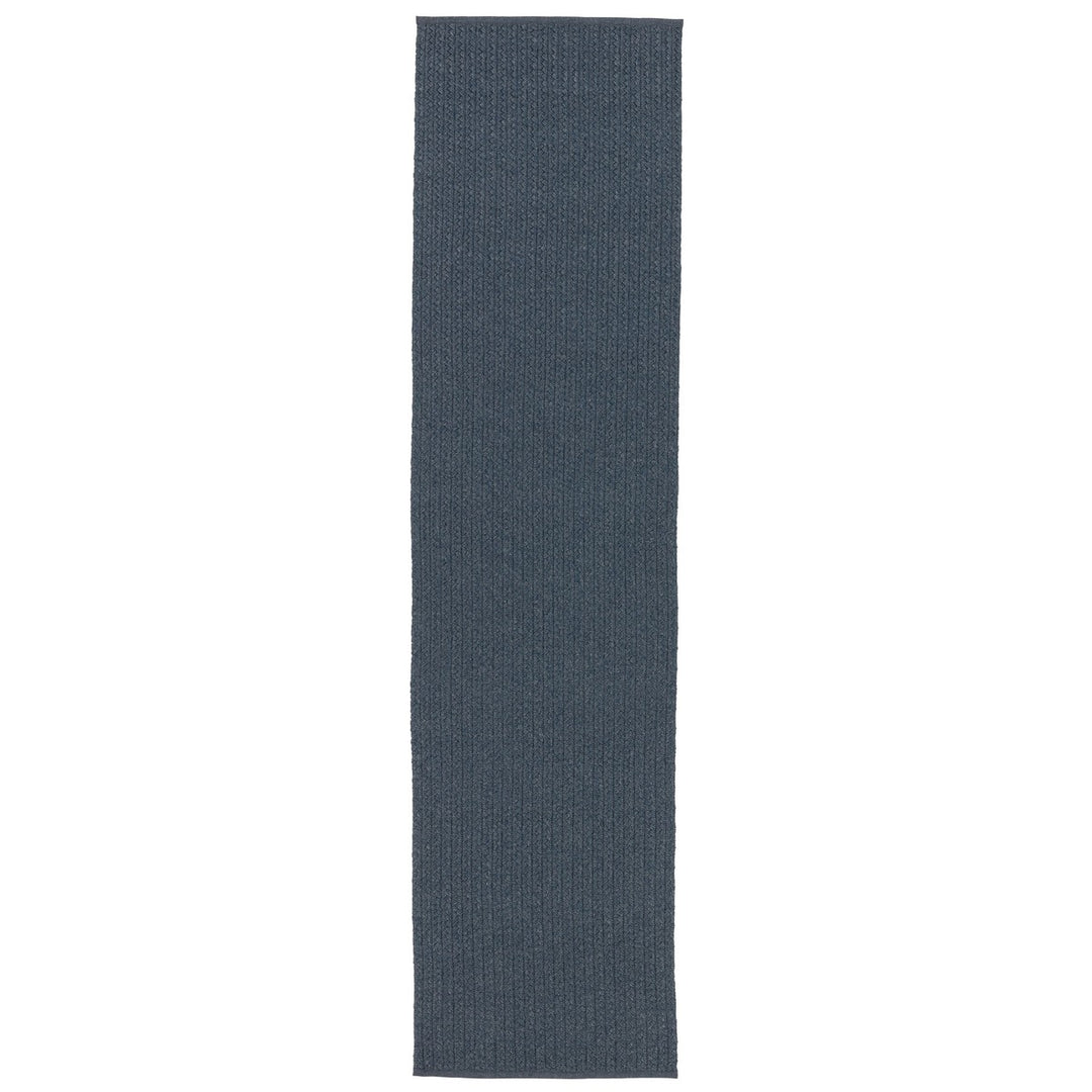 Jaipur Living Iver Indoor/ Outdoor Solid Blue/ Gray Runner Rug (2'6"X10')