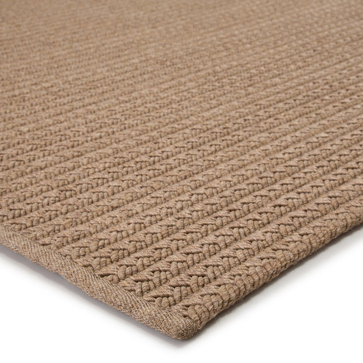 Jaipur Living Iver Indoor/ Outdoor Solid Tan Area Rug (8'10"X11'9")