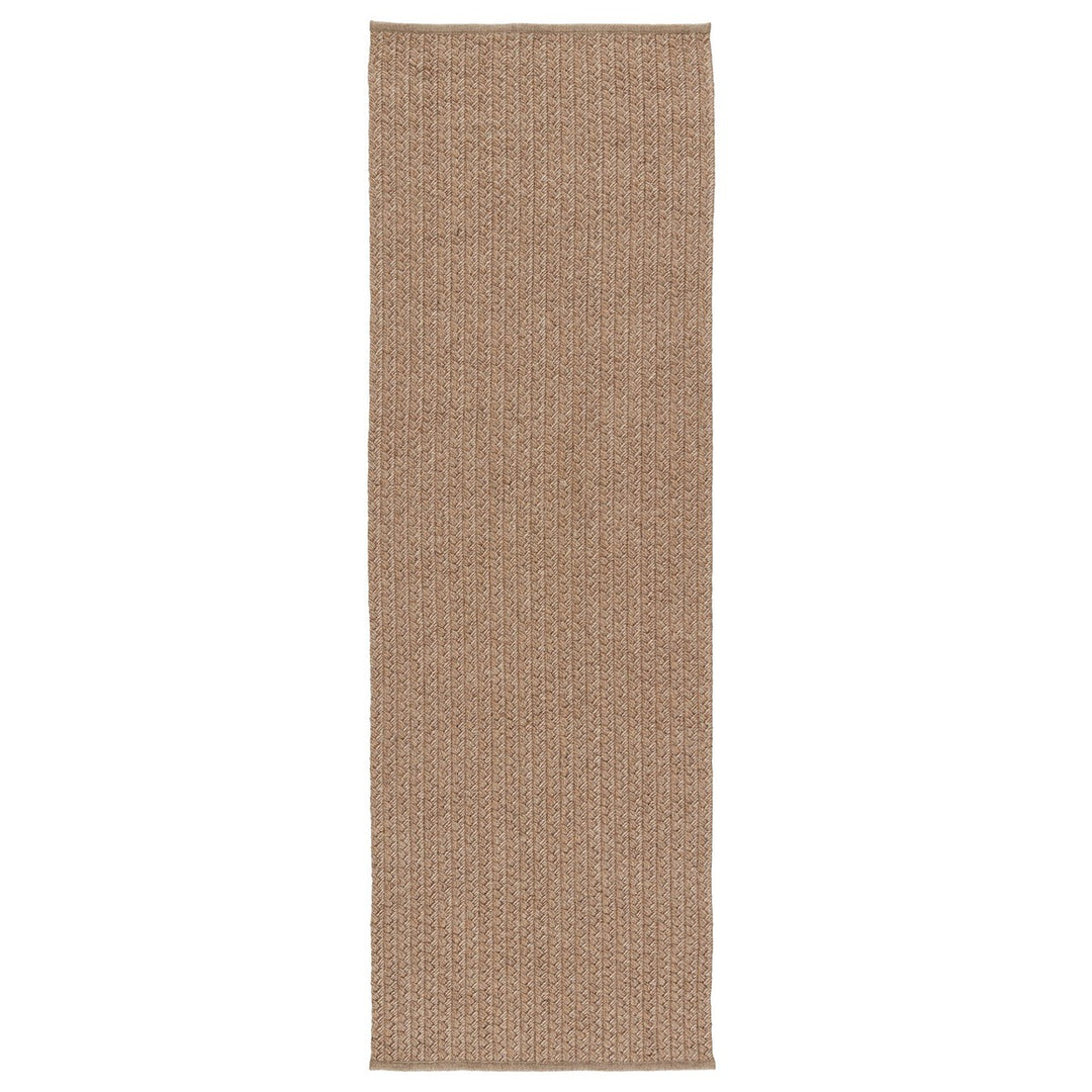 Jaipur Living Iver Indoor/ Outdoor Solid Tan Runner Rug (2'6"X8')