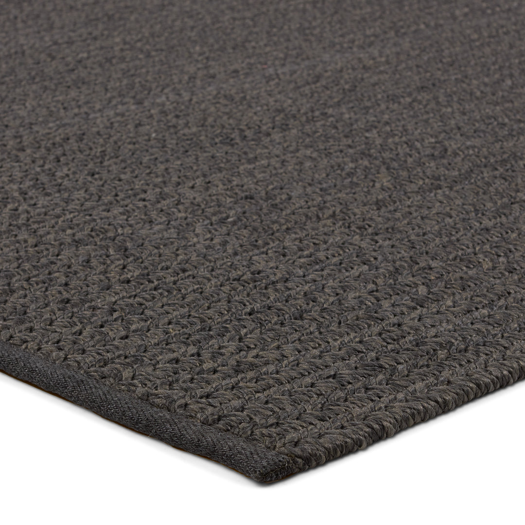 Jaipur Living Iver Handmade Indoor/Outdoor Solid Dark Gray Area Rug (4'X6')