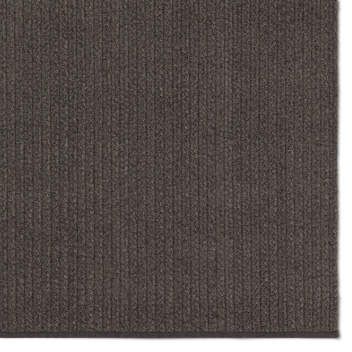 Jaipur Living Iver Handmade Indoor/Outdoor Solid Dark Gray Area Rug (10'X14')