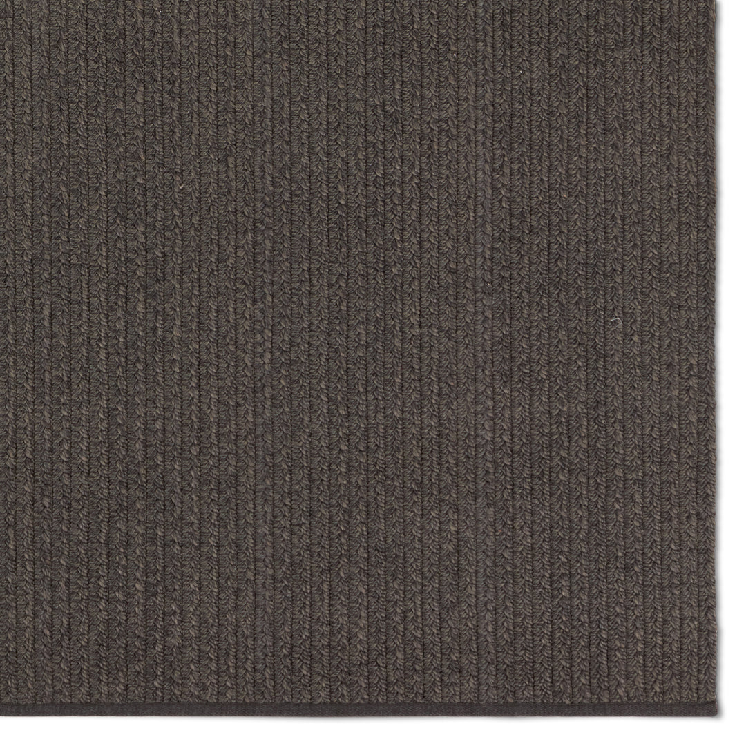 Jaipur Living Iver Handmade Indoor/Outdoor Solid Dark Gray Area Rug (7'6"X9'6")