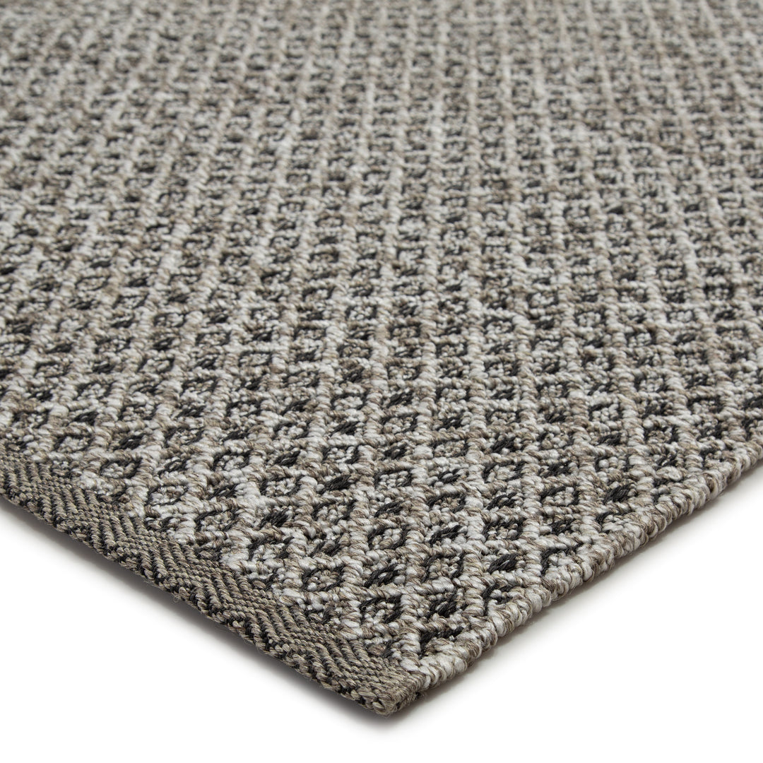 Jaipur Living Foster Indoor/ Outdoor Trellis Gray/ White Area Rug (10'X14')