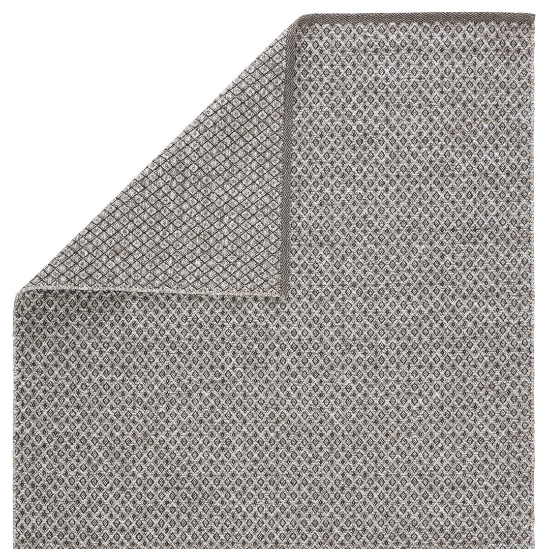 Jaipur Living Foster Indoor/ Outdoor Trellis Gray/ White Runner Rug (3'X12')