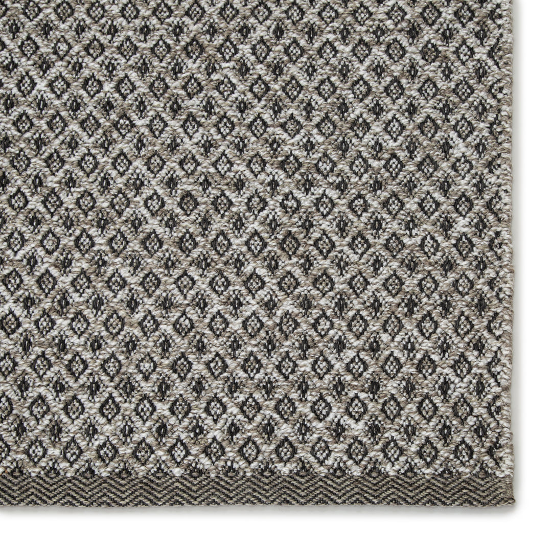 Jaipur Living Foster Indoor/ Outdoor Trellis Gray/ White Area Rug (8'10"X11'9")