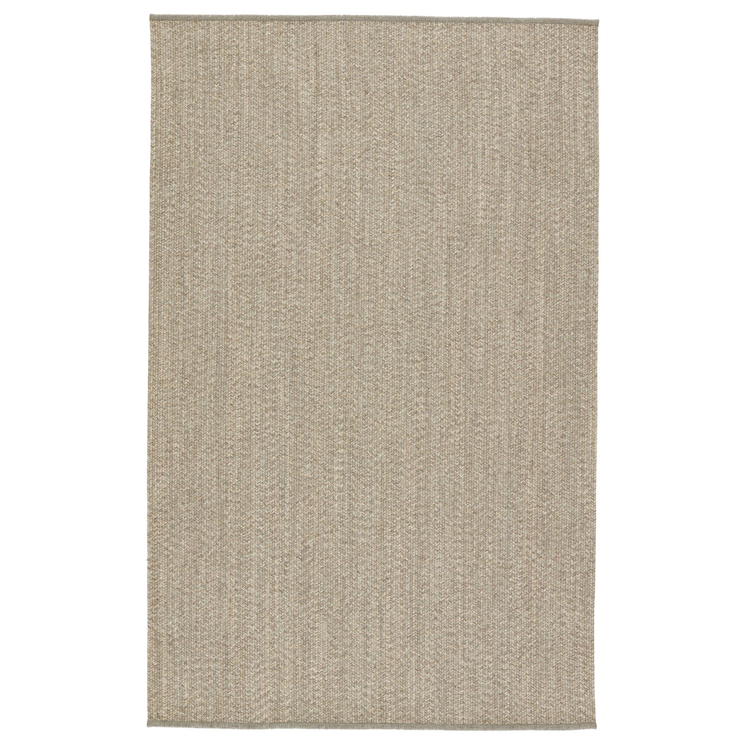 Jaipur Living Sven Indoor/ Outdoor Solid Taupe/ Cream Area Rug (4'X6')